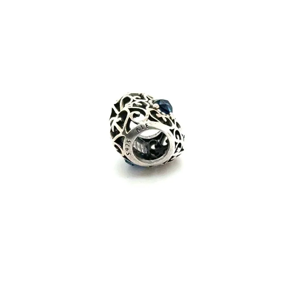 Pandora Blue Sapphire Heart Charm - Picture 2 of 4